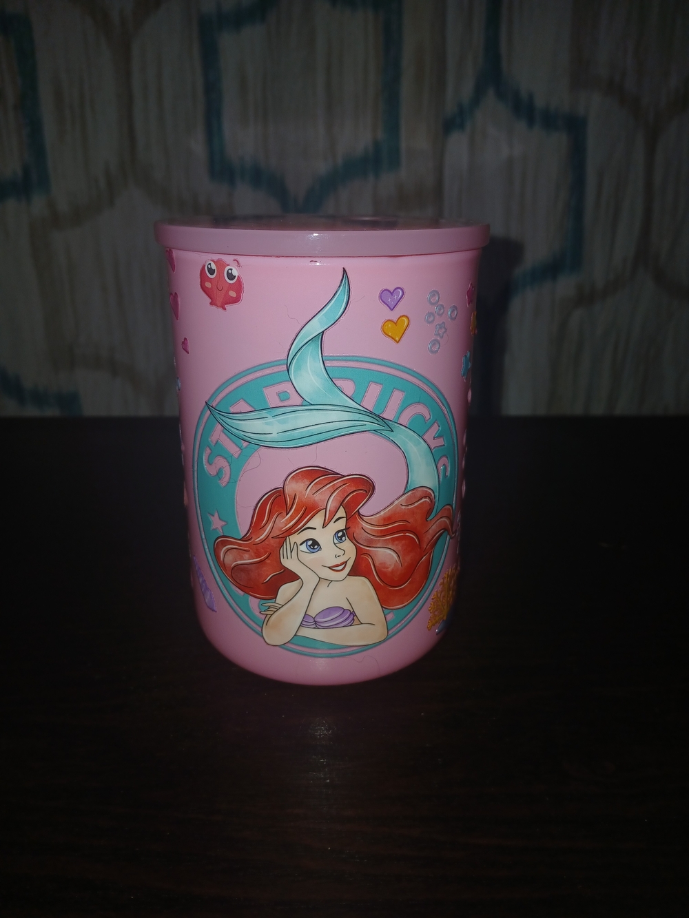 Starbucks x The Little Mermaid Pink Tumbler with Ariel